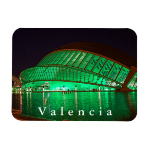 L'Hemisfèric im Abend. Magnet