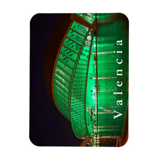 L'Hemisfèric im Abend. Magnet (Vertikal)