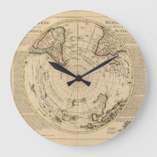 L'Hemisphere Meridional. Große Wanduhr