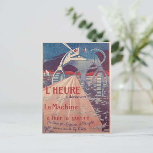 L'Heure Propaganda Poster Postkarte (Stehend Vorderseite)