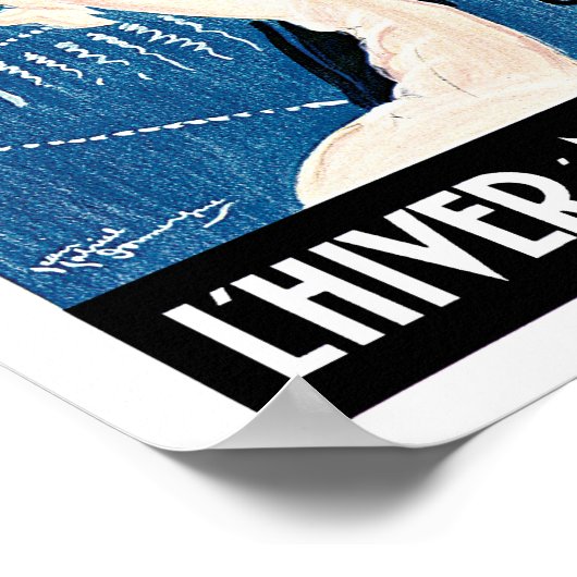 L'Hiver a Monte Carlo Poster (Ecke)