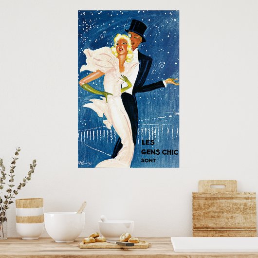 L'Hiver Monte Carlo Monaco Poster (Küche)