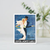 L'Hiver Monte Carlo Monaco Postkarte (Stehend Vorderseite)