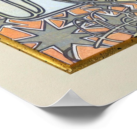 L'Hiver Season Art Nouveau Alphonse Mucha Poster (Ecke)