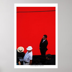 L'Homme au Chapeau Blanc Poster