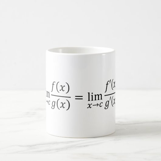 L'Hopitales Regel - Mathematik und Analysis Basics Kaffeetasse (Mittel)