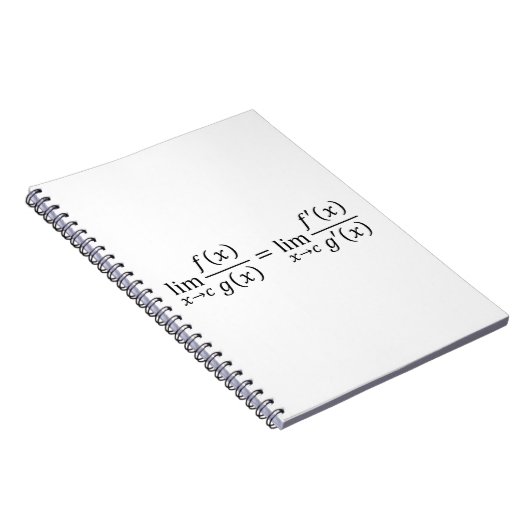 L'Hopitales Regel - Mathematik und Analysis Basics Notizblock (Rechte Seite)