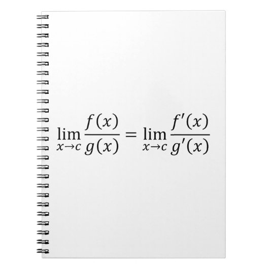 L'Hopitales Regel - Mathematik und Analysis Basics Notizblock (Vorderseite)