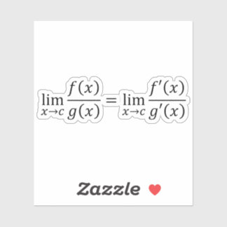 L'Hopitalregel - Grundlagen der Mathematik und der Aufkleber