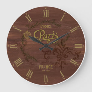 L'Hotel Paris Vintage Look Dekorative Uhr