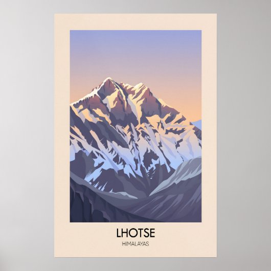 Lhotse Berg Himalaya Poster (Vorne)
