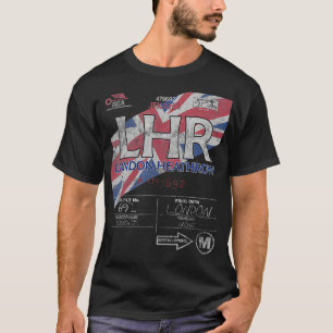 LHR London Heathrow Vintag Airline T T-Shirt
