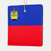 LI001 FLAG LIECHTENSTEIN, KERAMIKORNAMENT (Links)