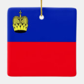 LI001 FLAG LIECHTENSTEIN, KERAMIKORNAMENT (Rückseite)