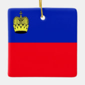 LI001 FLAG LIECHTENSTEIN, KERAMIKORNAMENT (Vorderseite)