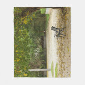Li Garden-Serie: Warten in Stille Fleecedecke (Vorderseite)
