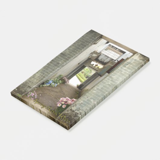 Li Garden Series: Hidden Spring Notepad Post-it Klebezettel (angewinkelt)