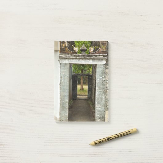 Li Garden Series: Paths of Tranquility Notepad Post-it Klebezettel (Auf Schreibtisch)