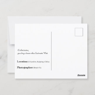 Li Garden Series: Wo Geschichten leben Postkarte