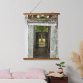 Li-Garten-Serie: Stiller Korridor Wandteppich Mit Holzrahmen (Schlafzimmer)
