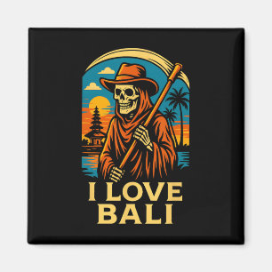 Li Indonesien Ich liebe Li Vintage Damen Surfs Up Magnet