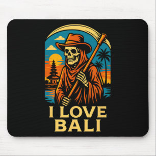 Li Indonesien Ich Liebe Li Vintage Damen Surfs Up Mousepad