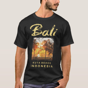 Li Kuta Strand Indonesien Vintage Surfen Männer Fr T-Shirt