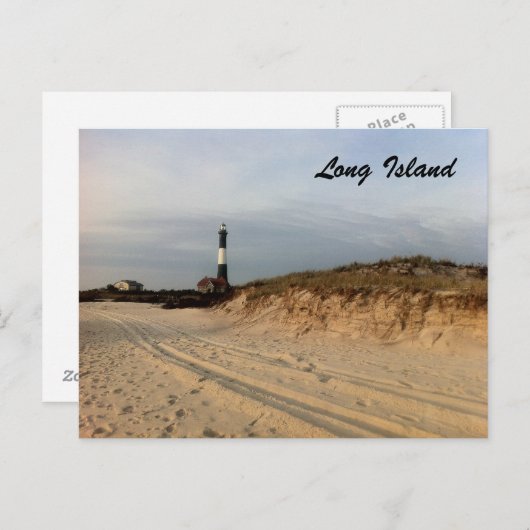 LI Lighthouse Postkarte (Vorne/Hinten)