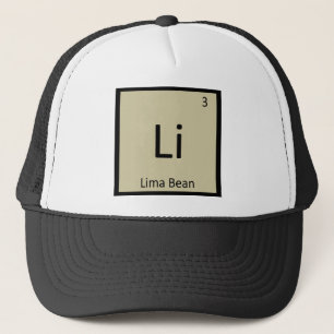 Li - Lima Bean Chemistry Periodisches Tabellensymb Truckerkappe