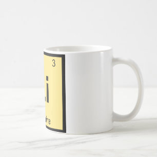 Li - Linguine Nudelchemie Periodensystem Kaffeetasse