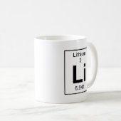 Li - Lithium Kaffeetasse (VorderseiteRechts)
