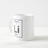 Li - Lithium Kaffeetasse (Vorderseite Links)