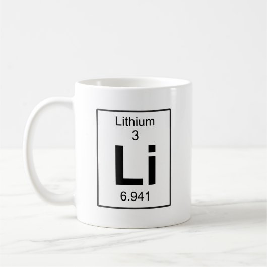 Li - Lithium Kaffeetasse (Links)