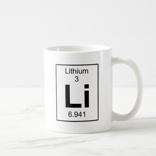 Li - Lithium Kaffeetasse (Rechts)