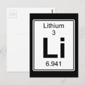 Li - Lithium Postkarte (Vorne/Hinten)