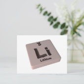 Li Lithium Postkarte (Stehend Vorderseite)