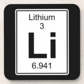 Li - Lithium Untersetzer (Vorderseite)