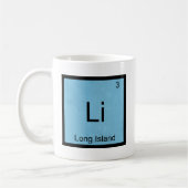 Li - Long Island Funny Chemistry Element Symbol T Kaffeetasse (Links)