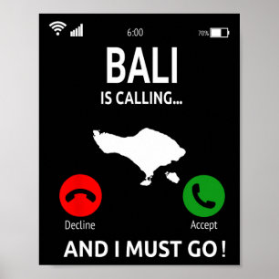 Li ruft Indonesien Urlaubsreise Li  Poster