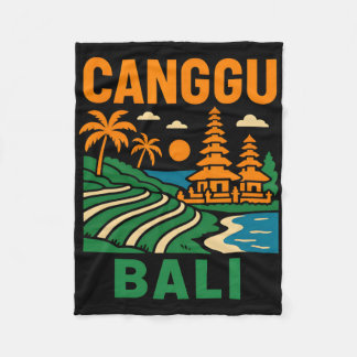Li Surfing Canggu Li Vintage Herren Strand Leben Fleecedecke