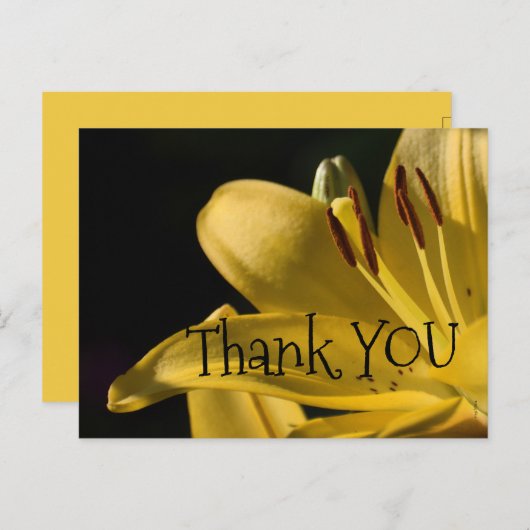 *'Li-Yellow' Design, Postkarte (Vorne/Hinten)