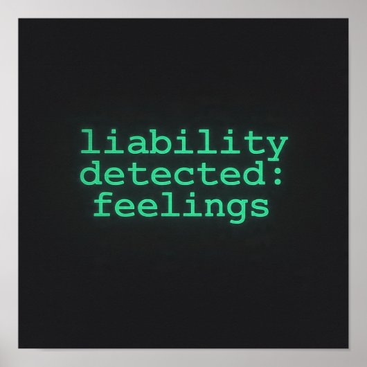 Liability Detected Feelings Terminal Poster AI  (Vorne)