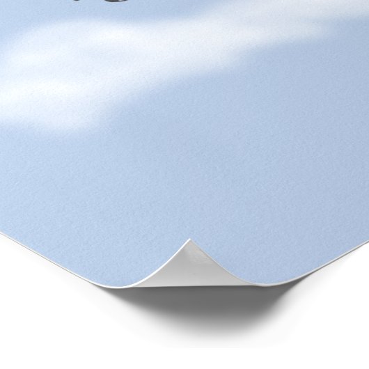 Liam Airplane Name Poster (Ecke)