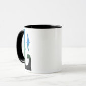 LIAM -L- Blues/Schwarz Tasse (Vorderseite Links)