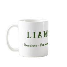 {Liam} Name bedeutet Schild-Tasse