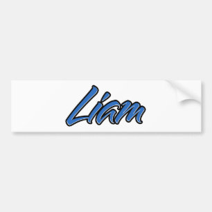 Liam Name blue Aufkleber Sticker Autoaufkleber