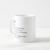Liam name, Editable name, Custom name Kaffeetasse (Vorderseite Links)