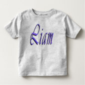 Liam, Name, Logo, Toddlers Grey T-shirt (Vorderseite)