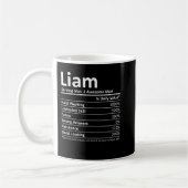 LIAM Nutrition Funny Birthday Personalized Name Gi Kaffeetasse (Links)