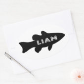 Liam Ovaler Aufkleber (Umschlag)